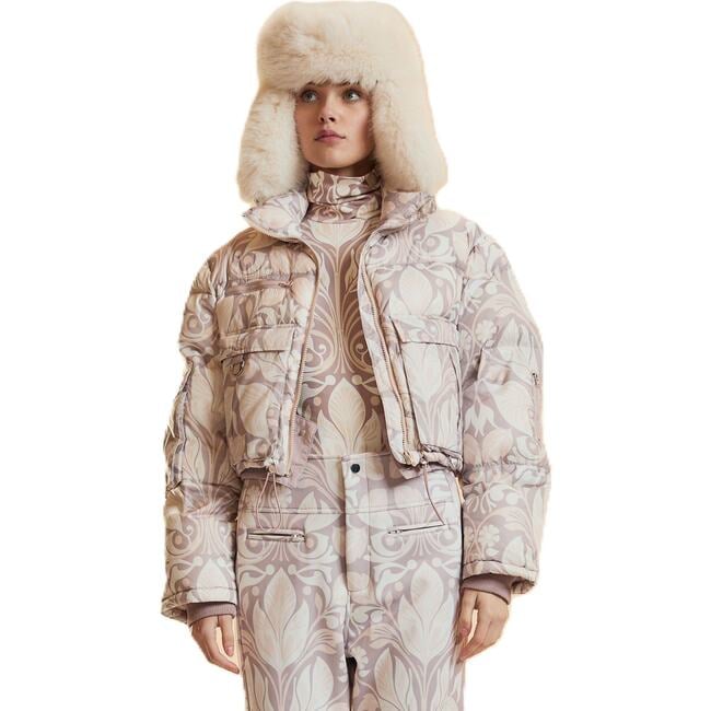 Puffer Jacket, Taupe Multi - Jackets - 4