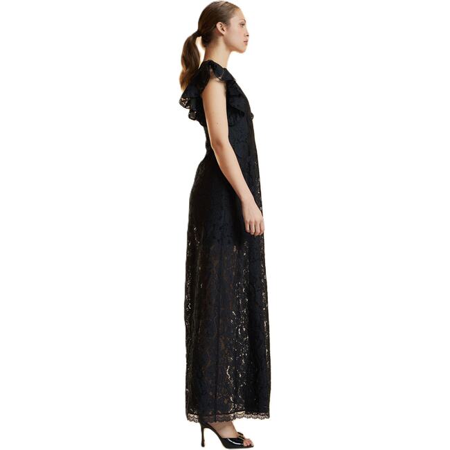 Lace Midi Dress, Black