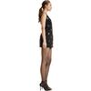 Embroidered Mini Dress, Black - Dresses - 2 - thumbnail