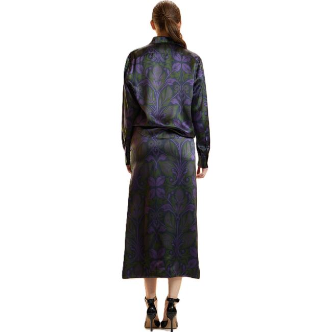 Collectible Silk Shirt, Purple Multi