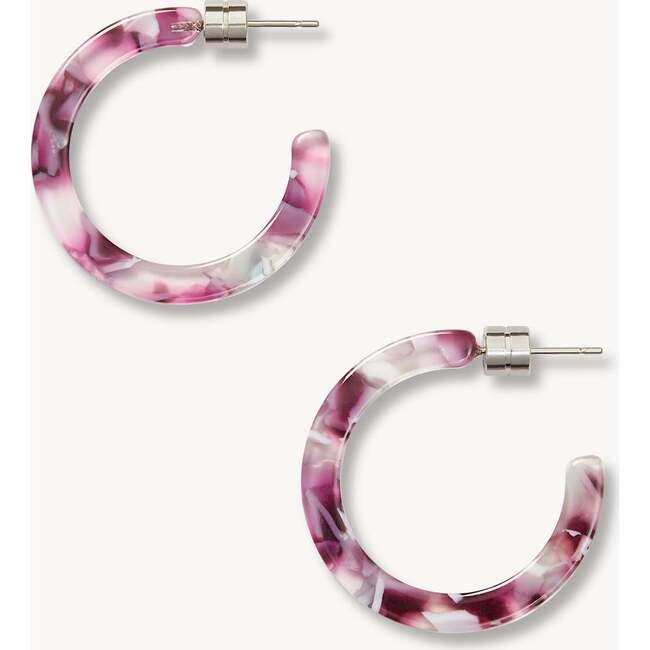 Mini Hoops, Amethyst