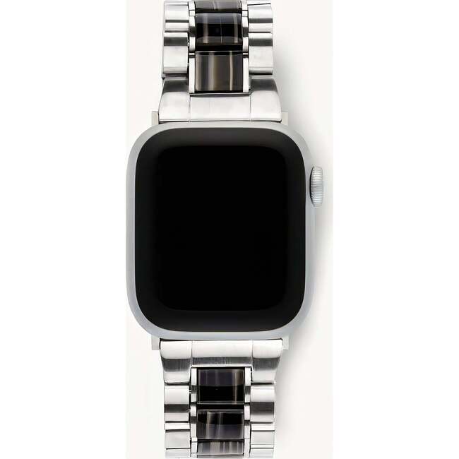 Apple Watch Band Silver, Black Pearl