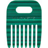 Wide Tooth No.4 Short Comb, Malachite - Hair Accessories - 1 - thumbnail