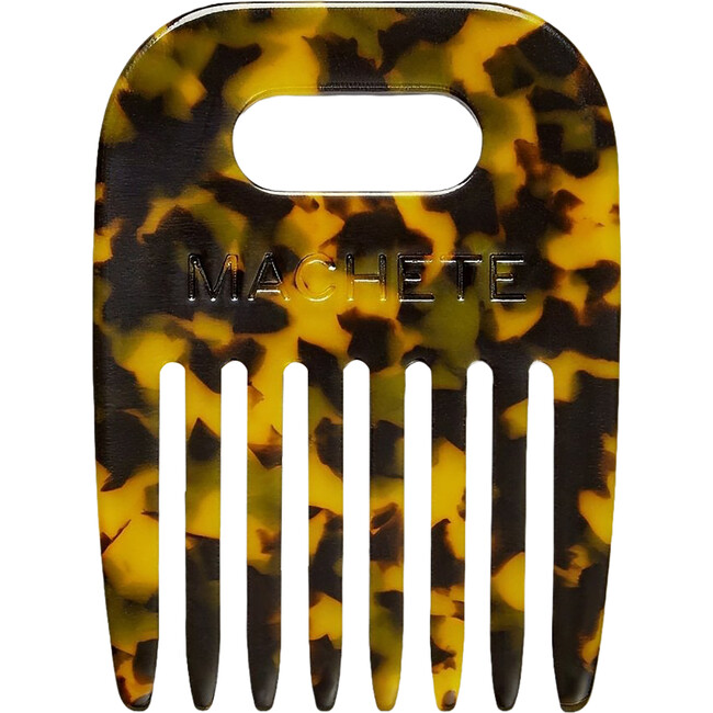 Wide Tooth No.4 Short Comb, Classic Tortoise