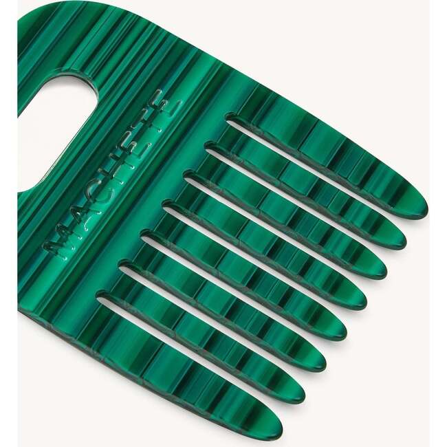 Wide Tooth No.4 Short Comb, Malachite