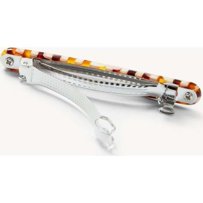 Midi Paris Barrette, Tortoise Checker