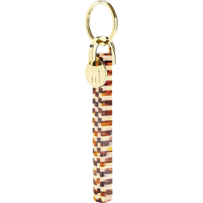 Bar Keychain, Tortoise Checker & Gold