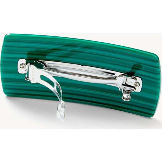 Jumbo Box Barrette, Malachite