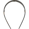 Wide Hand-Polished Headband, Green Tortoise - Headbands - 2 - thumbnail