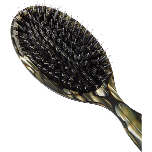 Ultralight Handcrafted Hair Brush, Midnight Horn