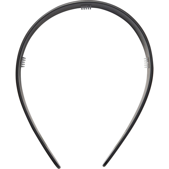 Wide Hand-Polished Headband, Black Matte