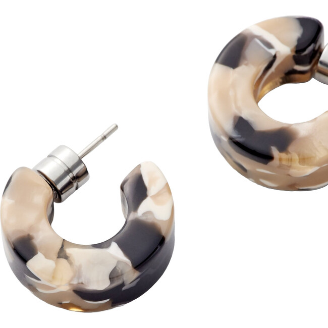 Muse Handmade Hoops Earring, Abalone