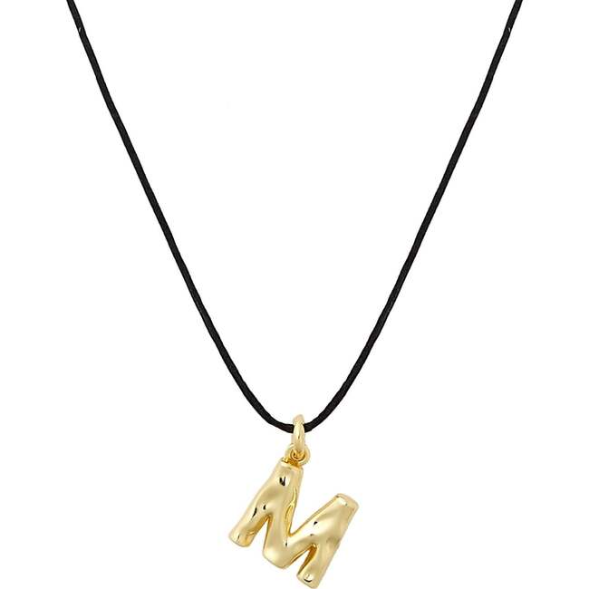 Monogram Necklace, Silk Cord