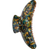 Jumbo Heirloom Handcrafted Claw Clip, Green Tortoise - Hair Accessories - 1 - thumbnail