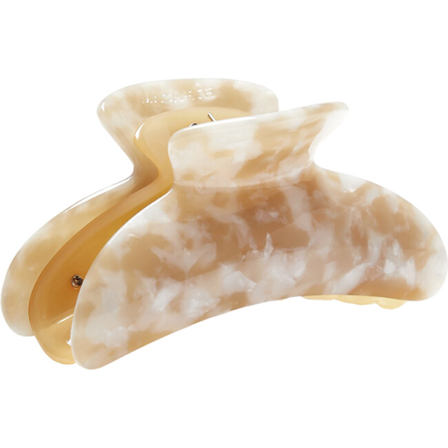 Grande Heirloom Handcrafted Claw Clip, Taupe Shell