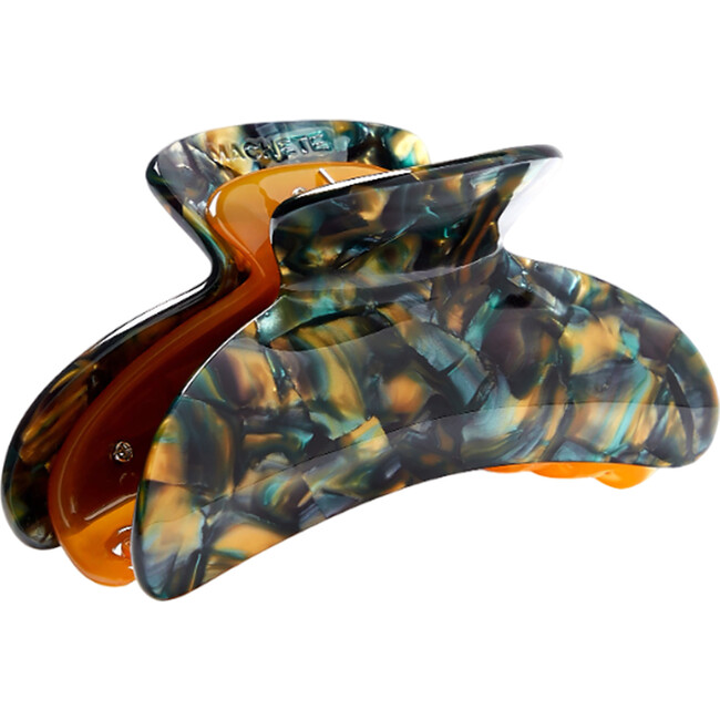 Grande Heirloom Handcrafted Claw Clip, Green Tortoise