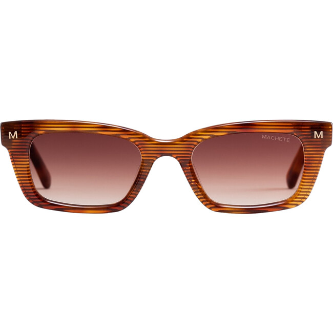 Ruby Sunglasses, Dark Tortoise Stripe