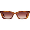 Ruby Sunglasses, Dark Tortoise Stripe - Sunglasses - 1 - thumbnail