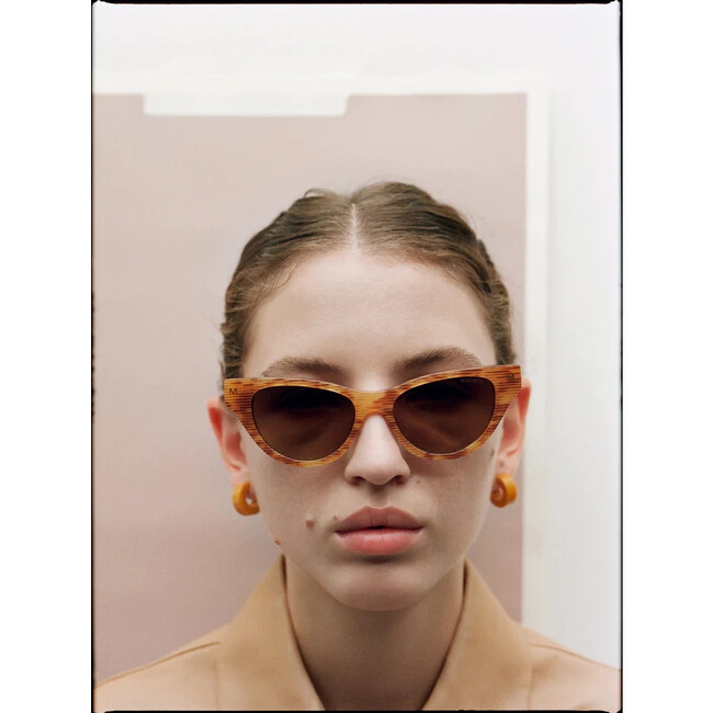 Suzy Sunglasses, Dark Tortoise Stripe