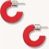 Women's Muse Hoops, Ruby - Earrings - 1 - thumbnail