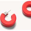 Women's Muse Hoops, Ruby - Earrings - 2 - thumbnail