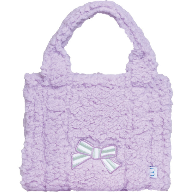 Sherpa Tote Bag with Matching Coin Purse, Bows