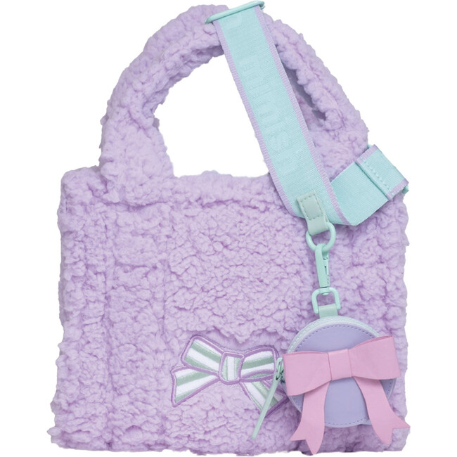 Sherpa Tote Bag with Matching Coin Purse, Bows - Bags - 4