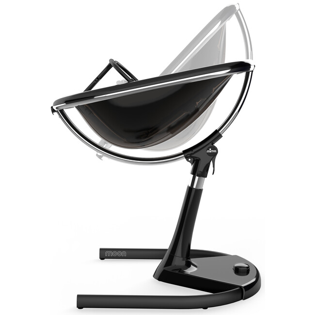 Moon High Chair, Black / Camel - Highchairs - 3