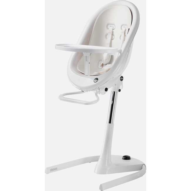 Moon High Chair, White / White
