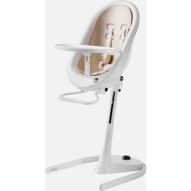 Moon High Chair, White / Champagne