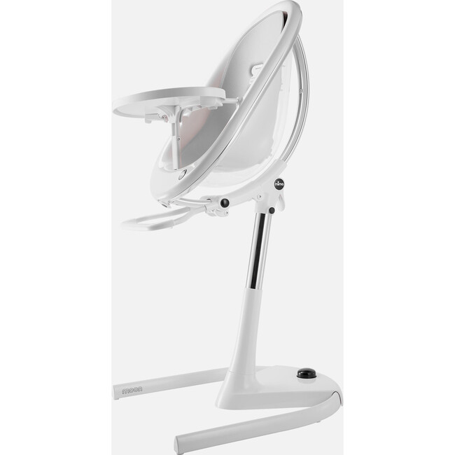 Moon High Chair, White / Silver