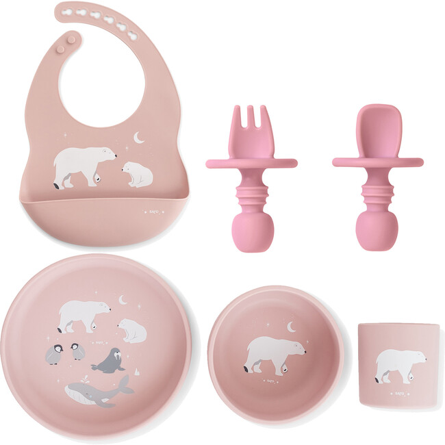 Polaris Mealtime Adventure Set, Dusty Pink