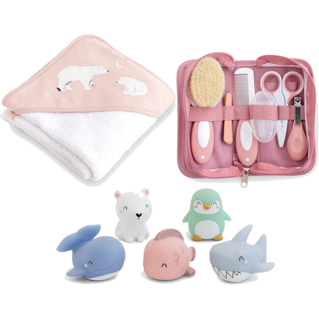 Polaris Bath Time Essentials Set, Dusty Pink
