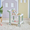 Afternoon Sip Wood Dessert Cart with 21 Pieces & Rotatable Wheels - Play Kitchens - 5