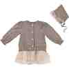 Ruffle 3-Piece Set, Brown - Mixed Apparel Set - 1 - thumbnail