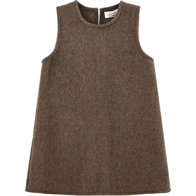 Wool Dress & Jacket Set, Brown