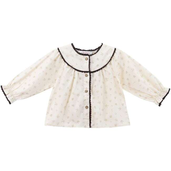 Set with Lace Detail, Brown