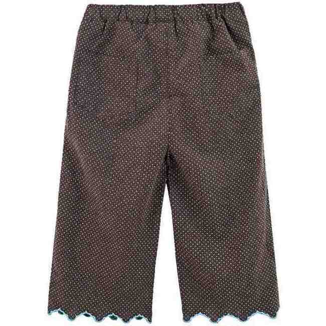 Polka Dot Scallop Set, Brown - Mixed Apparel Set - 5