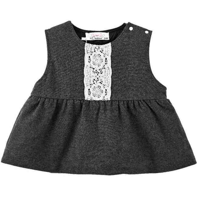 Lace Two-Piece Set, Grey