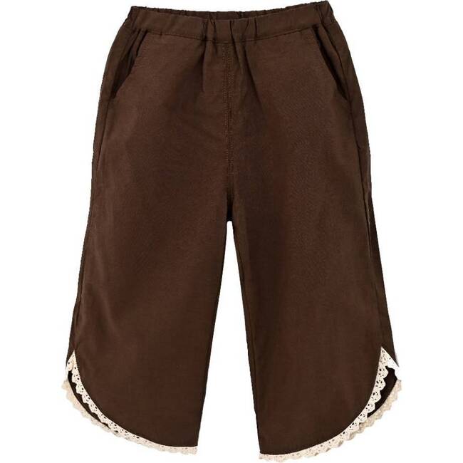 Set with Lace Detail, Brown - Mixed Apparel Set - 4