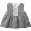 Lace-Layered Tunic Set, Grey - Mixed Apparel Set - 4