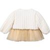Quilted Ruffle Outfit, Beige - Mixed Apparel Set - 5