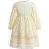 Pintuck & Lace Dress, Ivory - Dresses - 3