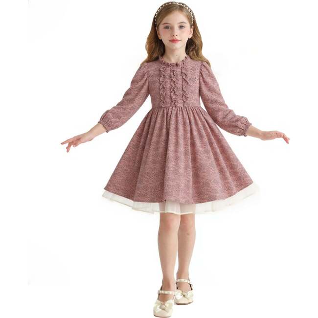 Floral Layered Dress, Pink