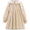 Floral Smocked Dress, Beige - Dresses - 2