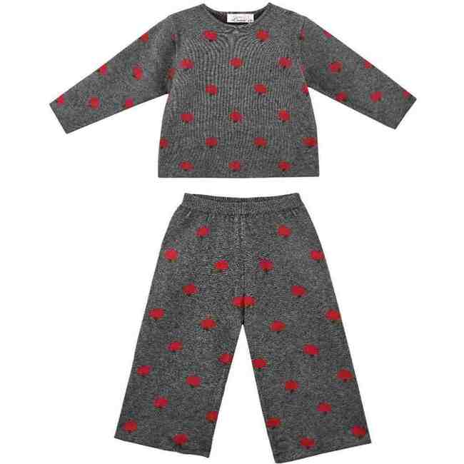 Apple Knit Set, Grey