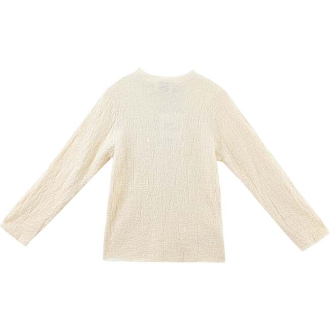 Ribbed Sweater with Lace Skirt, Cream - Skirts - 3