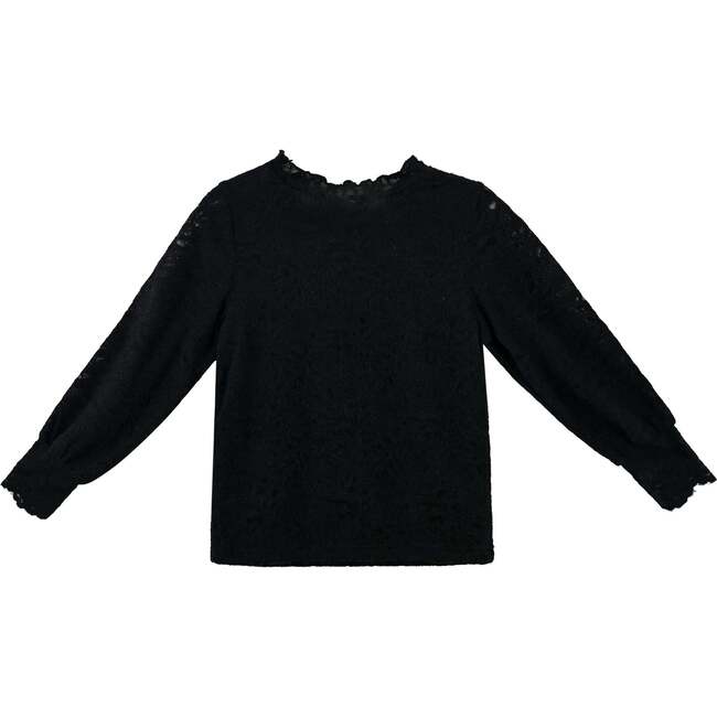 Knit Top with Tulle Skirt, Black - Skirts - 4