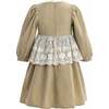 Lace Waist Dress, Beige - Dresses - 3