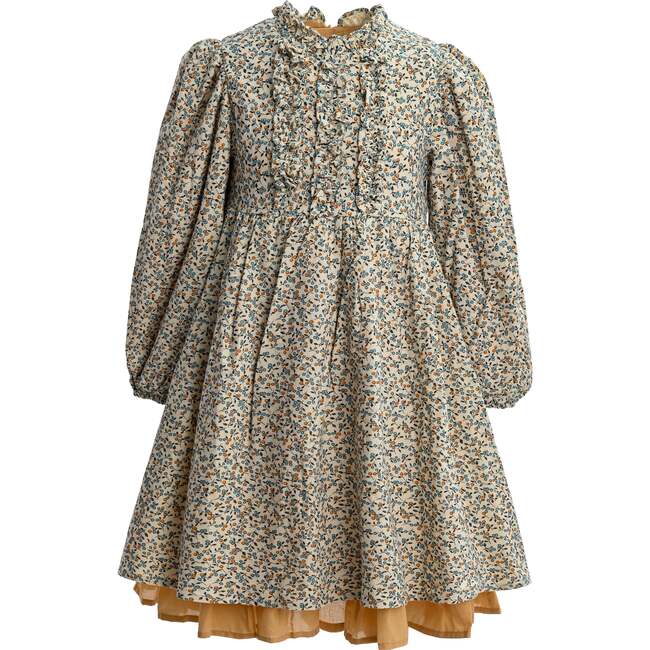 Floral Layered Dress, Green